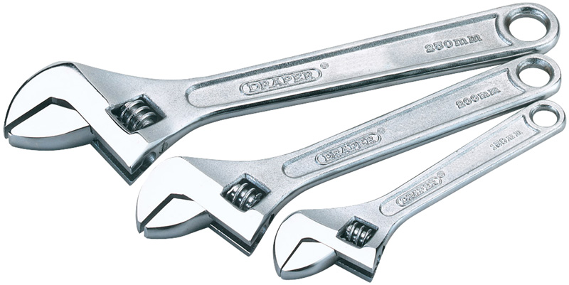 DIY Series 3 Piece Adjustable Wrench Sets - 08671 