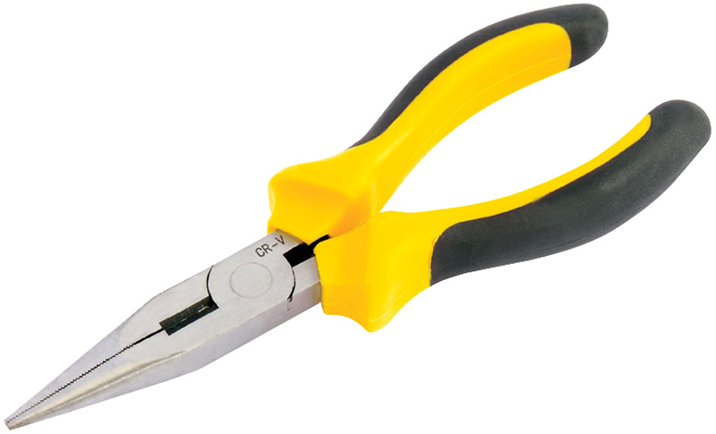 DIY Series 160mm Heavy Duty Long Nose Pliers With Soft Grip Handles - 09404 