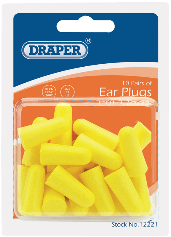 Pack Of 10 Pairs Of Ear Plugs - 12221 