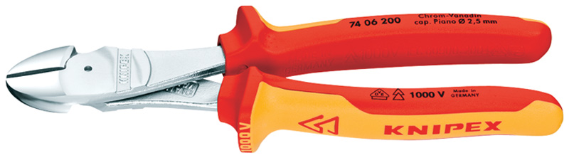 Expert 200mm Knipex Fully Insulated High Leverage Diagonal Side Cutter - 12301 