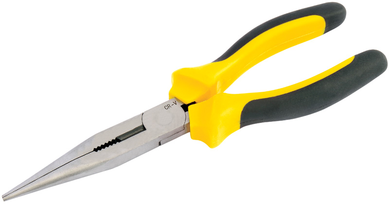 DIY Series 200mm Heavy Duty Long Nose Pliers With Soft Grip Handles - 12520 - DISCONTINUED 