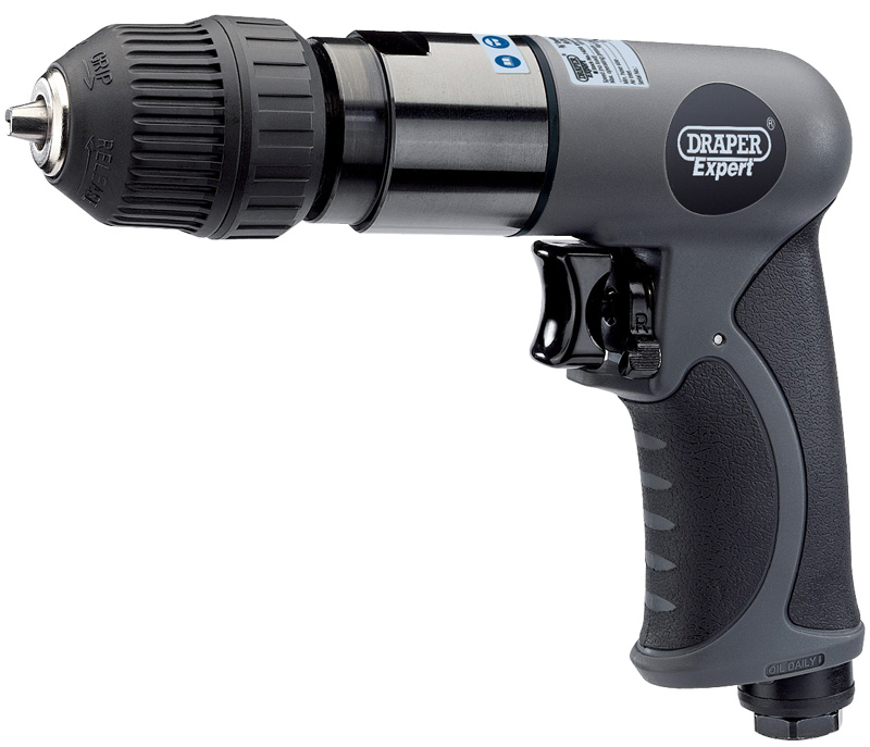 Expert Composite Body Soft Grip Reversible Air Drill With 10mm Keyless Chuck - 14258 