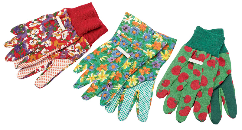Pack Of Three Pairs Of Small/Medium Gardening Gloves - 18253 