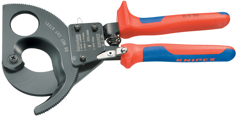Expert 280mm Knipex Ratchet Action Cable Cutter - 18557 