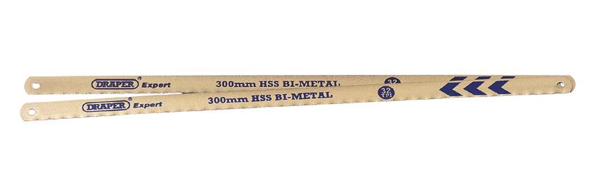 Expert 2 X 300mm 24TPI Bi-Metal Hacksaw Blades - 19345 
