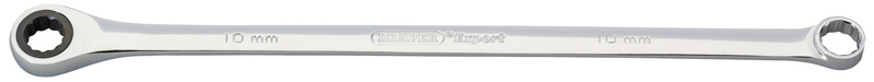 Expert Draper Extra Long 10mm Hi-Torq® Metric Long Pattern Ratcheting Ring Spanners - 19471 - DISCONTINUED 