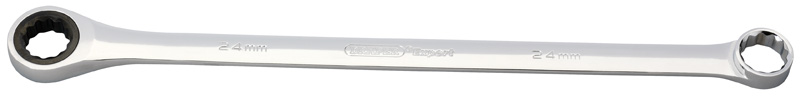 Expert Draper Extra Long 24mm Hi-Torq® Metric Long Pattern Ratcheting Ring Spanners - 19536 - DISCONTINUED 