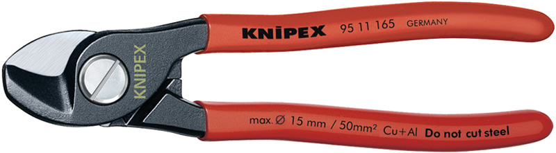 Expert 165mm Knipex Copper Or Aluminium Only Cable Shear - 19590 