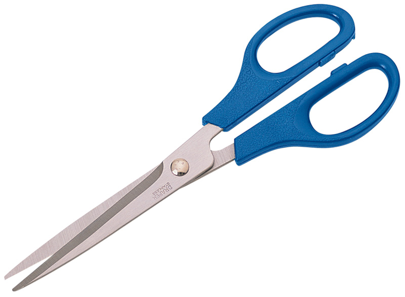 175mm Stainless Steel Household Scissors With Plastic Handles - 20601 