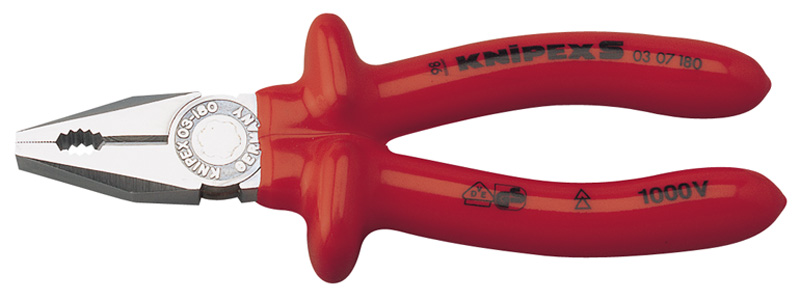 Expert Knipex 180mm Fully Insulated S Range Combination Pliers - 21452 