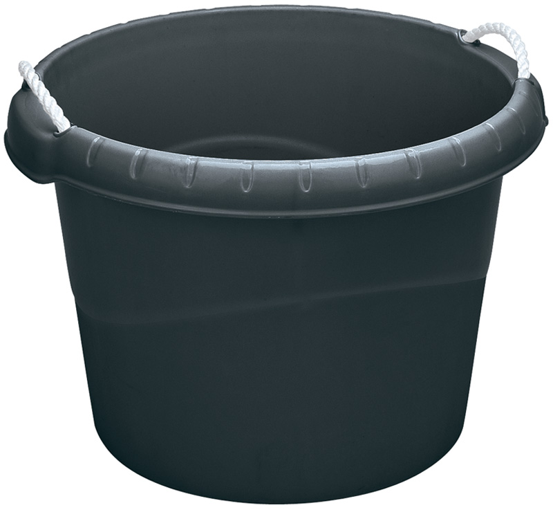 45L Bucket With Rope Handles - Black - 22309 - SOLD-OUT!! 