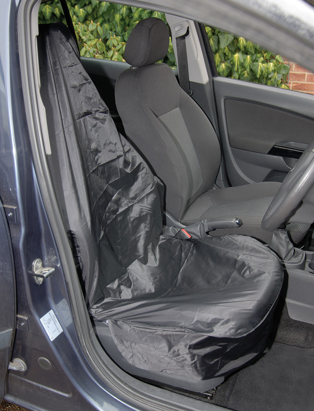 Side Airbag Compatible Polyester Front Seat Cover - 22596 