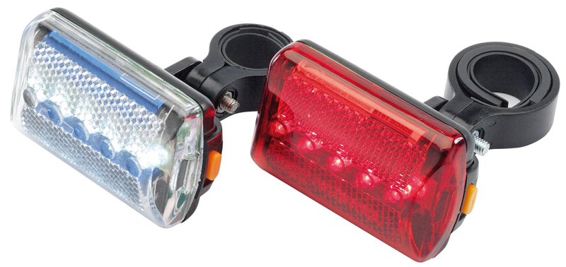 Front And Rear LED Bicycle Light Set - 24812 