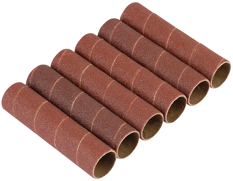 Pack Of Six 25.5mm Assorted Aluminium Oxide Sanding Sleeves For 10773 - 25188 