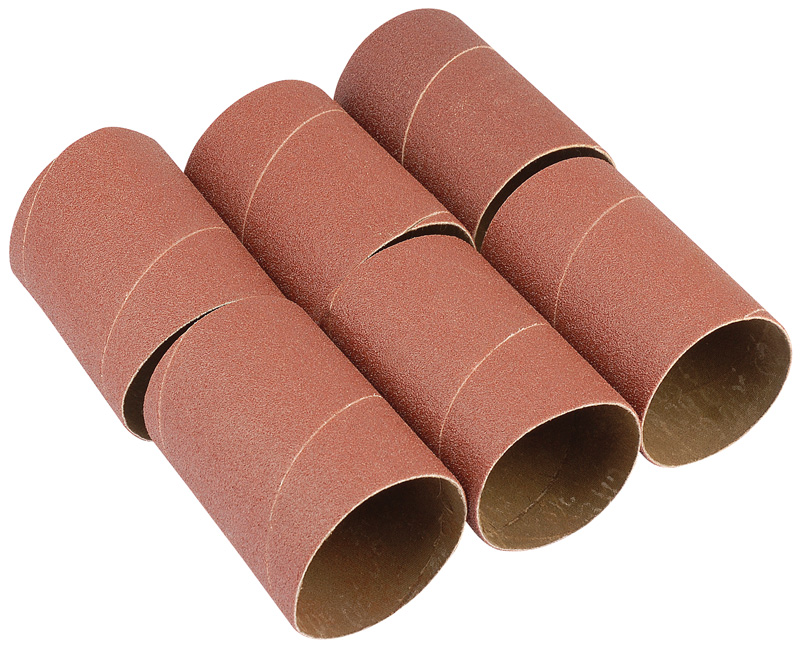 Pack Of Six 76mm Assorted Aluminium Oxide Sanding Sleeves For 10773 - 25191 