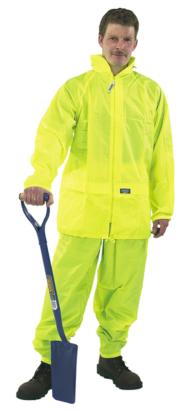 Expert Xl High Visibility 2 Piece Unisex Fitting Rain Suit - One Size - 25915 