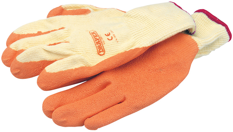 Expert Orange Heavy Duty Latex Coated Work Gloves - Large - 27624 