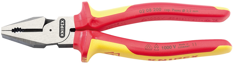 Expert Knipex 200mm Fully Insulated Knipex High Leverage Combination Pliers - 31861 