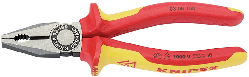 Expert Knipex 180mm Fully Insulated Combination Pliers - 31918 