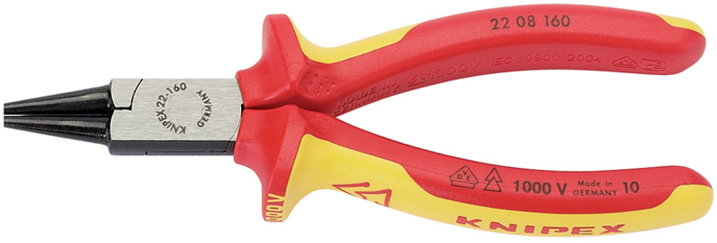 Expert Knipex 160mm Fully Insulated Round Nose Pliers - 31990 