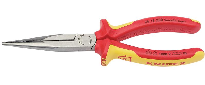 Expert Knipex 200mm Fully Insulated Long Nose Pliers - 32012 