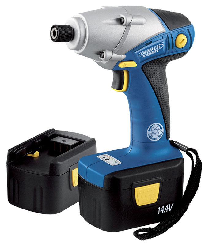 Expert 14.4V 1/4" Hexagon Cordless Impact Driver With Two NI-CD Batteries - 41423 