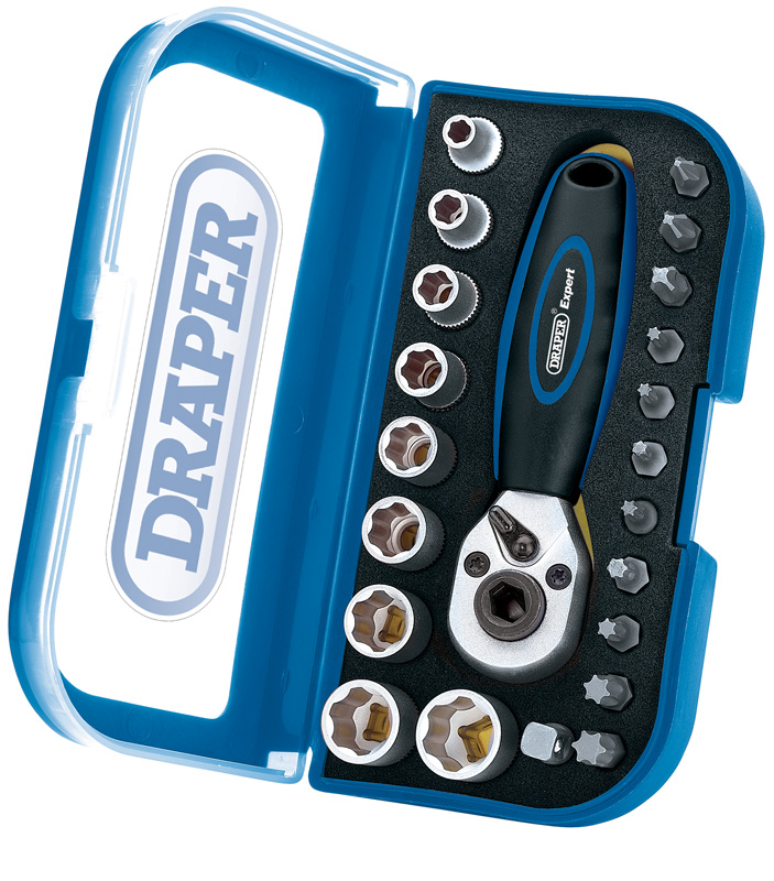 Expert 1/4" Sq Drive 22 Piece Double Driver Socket And Bit Set - 41451 