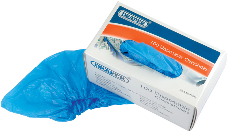 Box Of 100 Disposable Overshoe Covers - 45842 