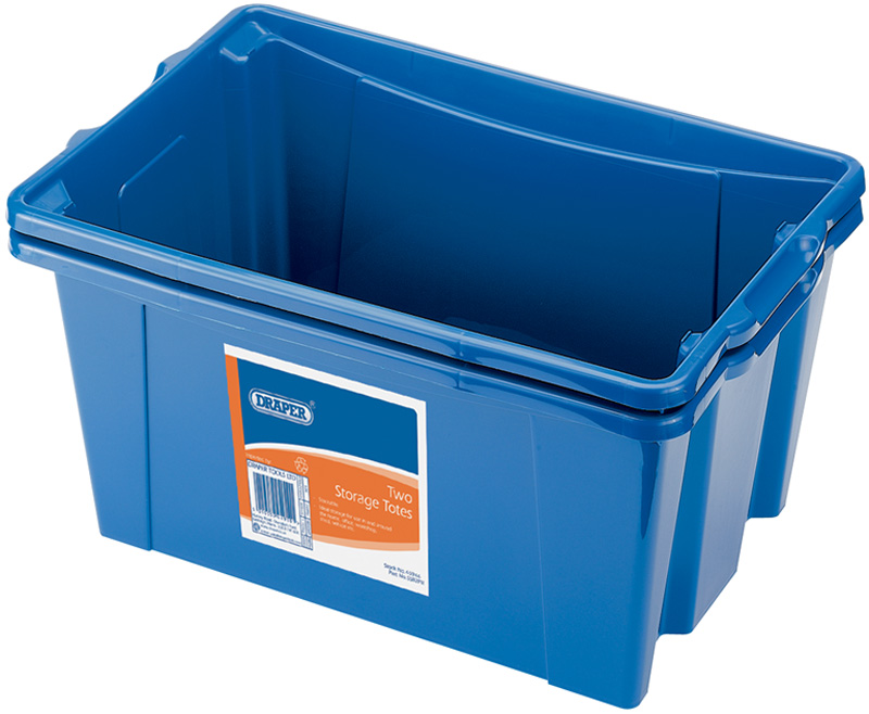 Pack Of Two 25L Storage Totes - 45944 