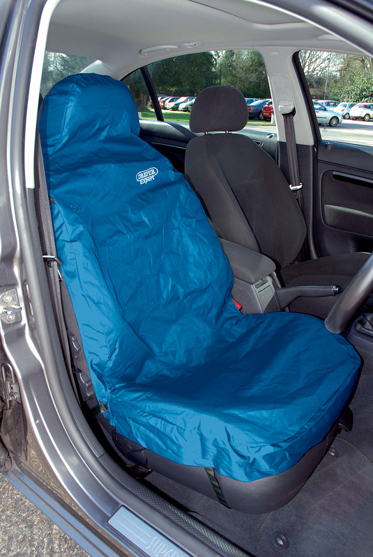 Expert Side Airbag Compatible Front Seat Cover - Blue - 48411 - DISCONTINUED 