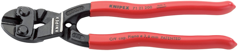 Expert 200mm Knipex Cobolt® Compact 20° Angled Head Bolt Cutters - 49190 