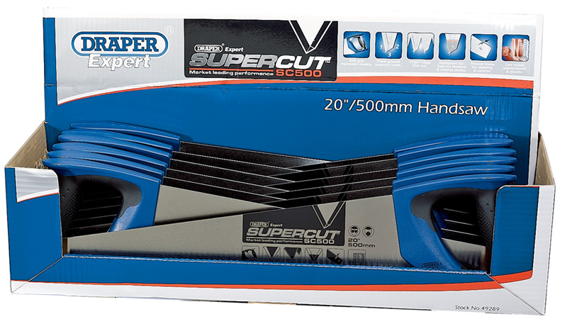 Expert Supercut® 500mm/20" Soft Grip Hardpoint Handsaw - 11TPI/12PPI - 49289 