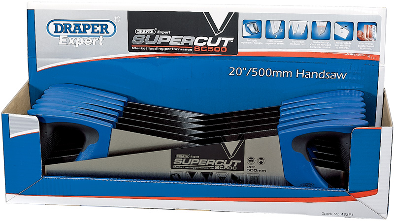 Expert Supercut® 500mm/20" Soft Grip Hardpoint Handsaw - 7TPI/8PPI - 49291 