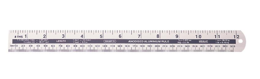 300mm/12" Aluminium Rule - 52191 