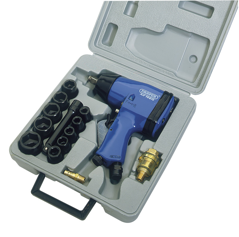 15 Piece 1/2" Square Drive Air Impact Wrench Kit - 52600 