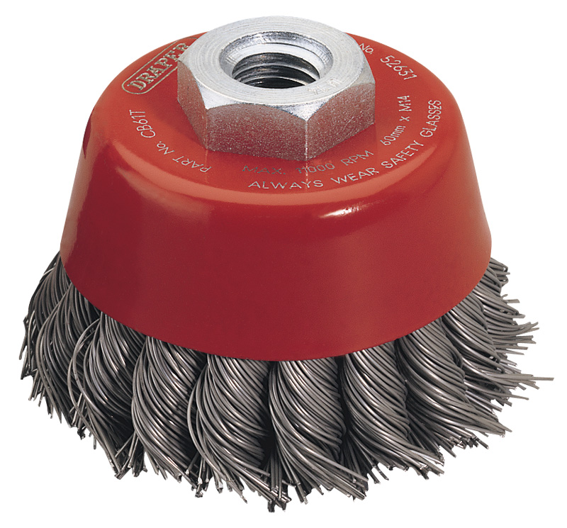 Expert 60mm X M14 Twist Knot Wire Cup Brush - 52631 