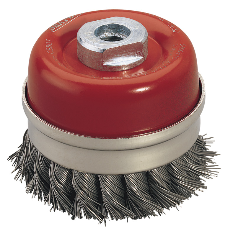 Expert 80mm X M14 Twist Knot Wire Cup Brush - 52632 