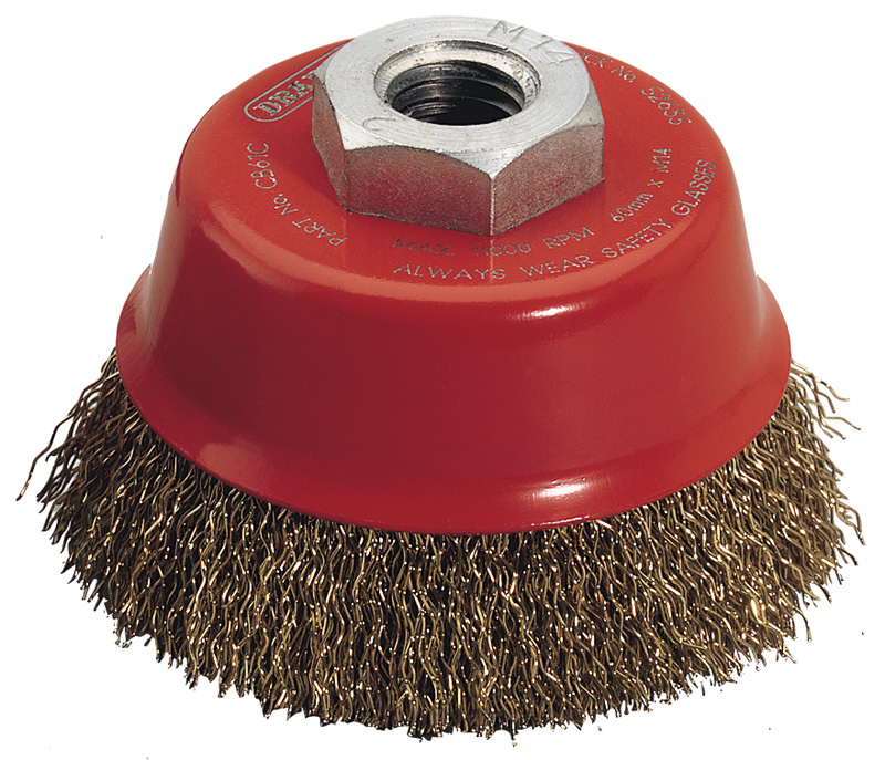 Expert 60mm X M14 Crimped Wire Cup Brush - 52635 
