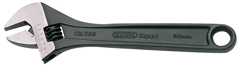 Expert 200mm Crescent-Type Adjustable Wrench With Phosphate Finish - 52680 