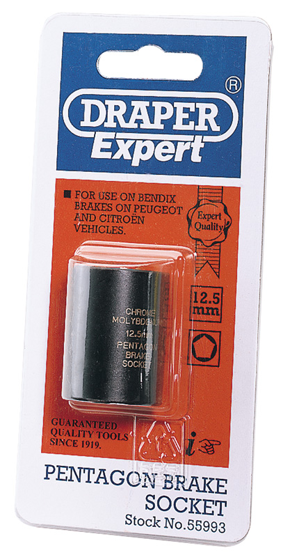 Expert 12.5mm 1/2" Square Drive Pentagon Impact Socket - 55993 