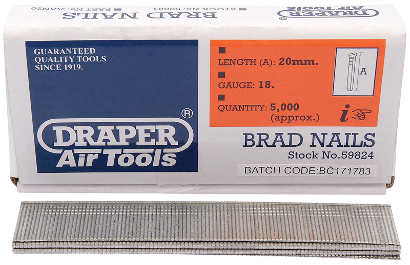 20mm Brad Nails (5000) - 59824 