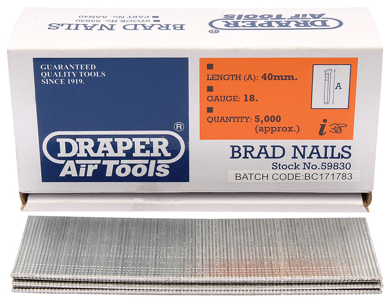 40mm Brad Nails (5000) - 59830 