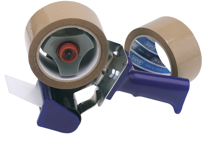 Hand-held Packing (Security) Tape Dispenser Kit With Two Reels Of Tape - 63390 