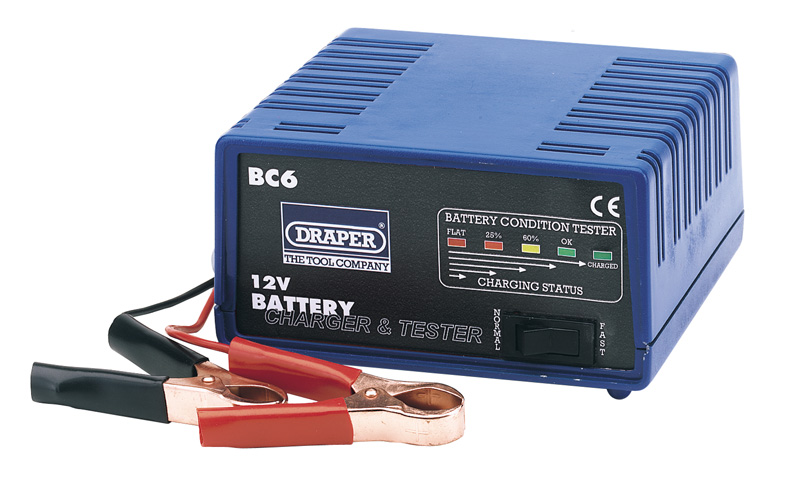 12V Battery Charger And Tester - 6a - 66799 