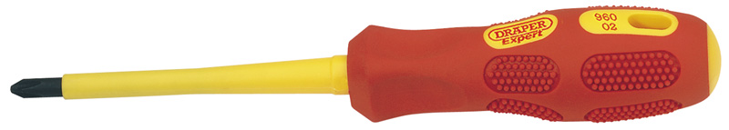 Expert No 2 X 100mm Fully Insulated Cross Slot Screwdriver (Sold Loose) - 69226 
