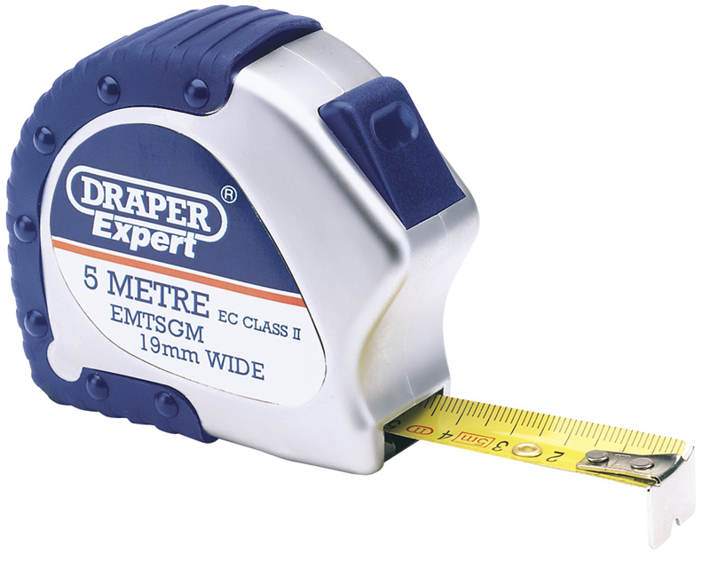 Expert 5m X 19mm Soft Grip Metric Measuring Tape - 69592 