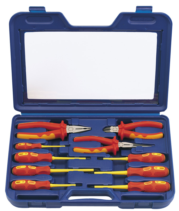 Expert 10 Piece Fully Insulated Pliers And Screwdriver Set - 71155 