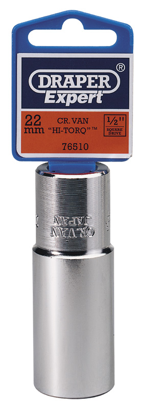 Expert 22mm 1/2" Square Drive Hi-Torq® 12 Point Deep Socket - 76510 