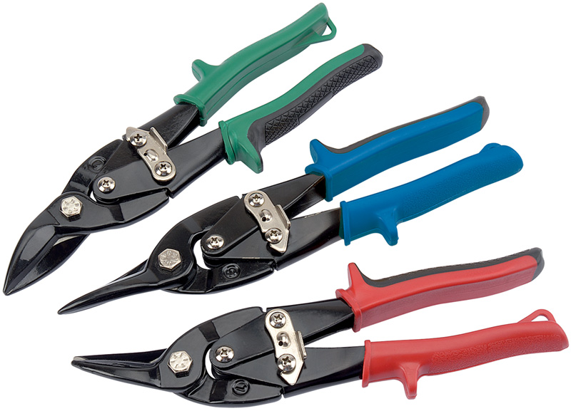 250mm 3 Piece Compound Action Tinmans (Aviation) Shears Set - 76779 