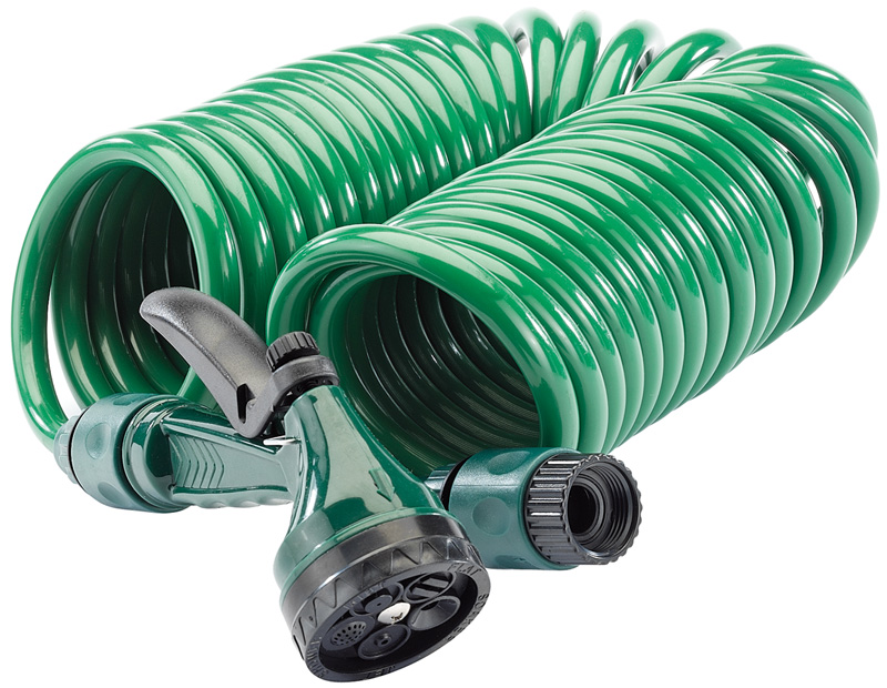 10m Recoil Hose With Spray Gun And Tap Connector - 76788 